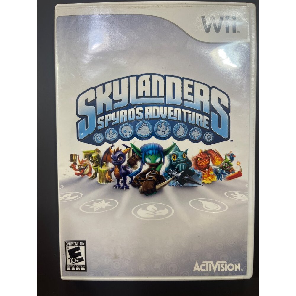 2011 Wii Skylanders‎ Spyros Adventure Game With Book Untested Clean